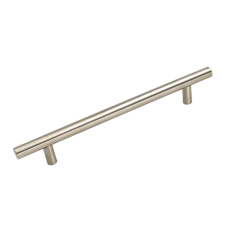homdiy (5 Pack) Drawer Pulls Brushed Nickel Cabinet Pulls HD201SN Cabinet Hardware Euro Style Drawer Handles 6-1/4in Hole Centers Kitchen Cabinet Handles Cupboard Handles - Image 4